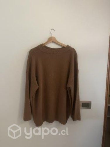 Sweater cuello redondo Chocolate