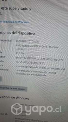 Pc gamer gama alta con 2 monitores, mouse, teclado