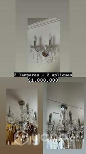 2 lámparas + 2 apliques