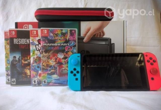 Nintendo Switch como nueva + 3 juegos