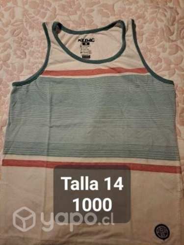 Poleras talla 14