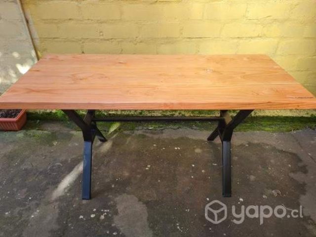 Mesa de Pino Oregon y Fierro