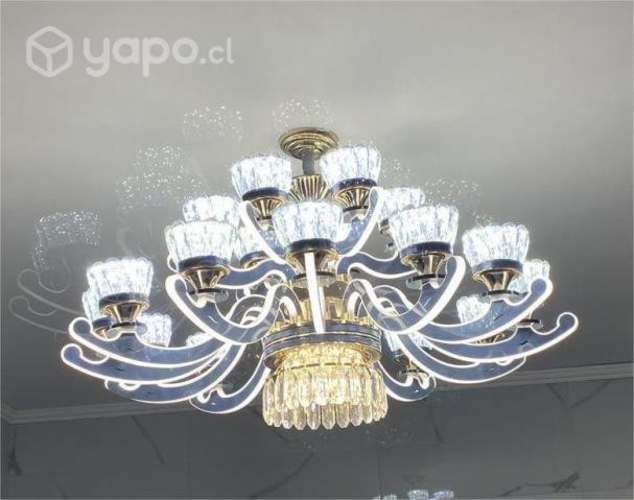 Gran lámpara de cristal