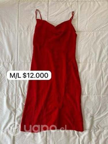 Vestido Rojo Satín
