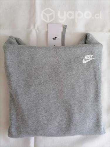Poleron nike cerrado con gorro talla l gris