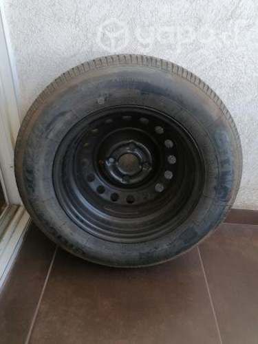 Neumatico y llanta repuesto chevrolet sail
