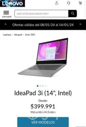 Notebook idea pad i3