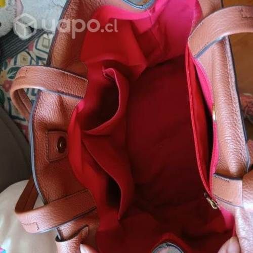 Bolso grande 100% cuero color marrón J.CREW