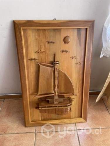 Cuadro madera tema marino