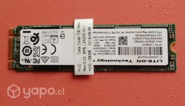 Disco duro SSD 128GB PCIe