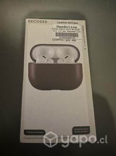 Protector de cuero airpods