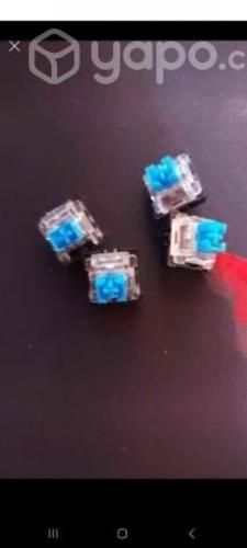 Teclado Redragon kumara k552 rojo switches azules