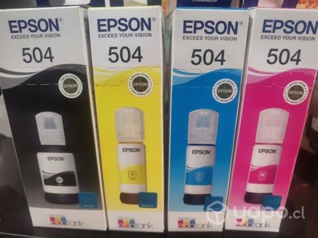 Tintas originales epson, nuevas, selladas.