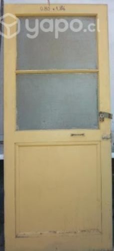 Puerta solida de madera de Rauli