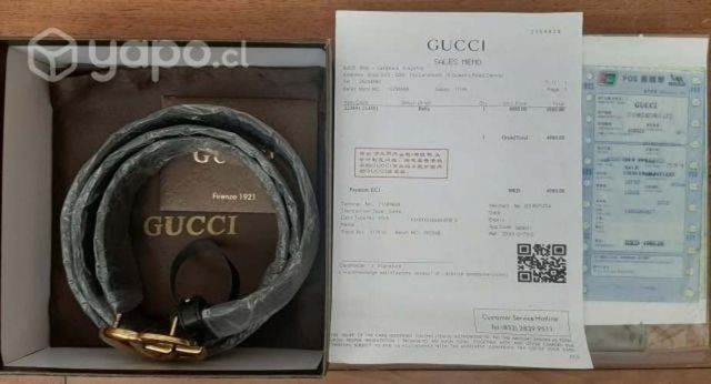 Cinturón GUCCI Original c/Boleta/Caja/Certificado