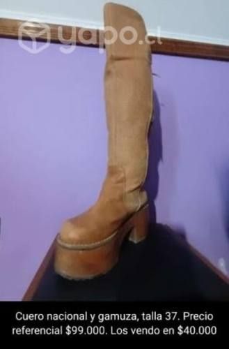 Bellas botas y botines, de marca y cuero