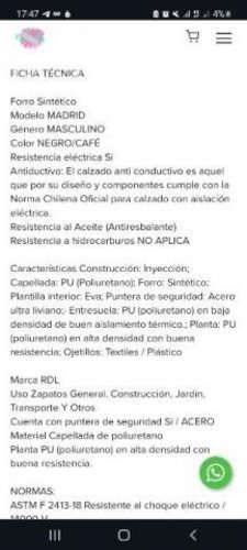 Botines de Seguridad redline talla 39 NUEVOS