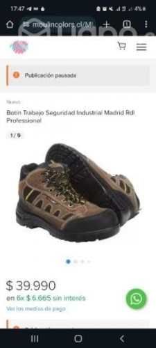 Botines de Seguridad redline talla 39 NUEVOS