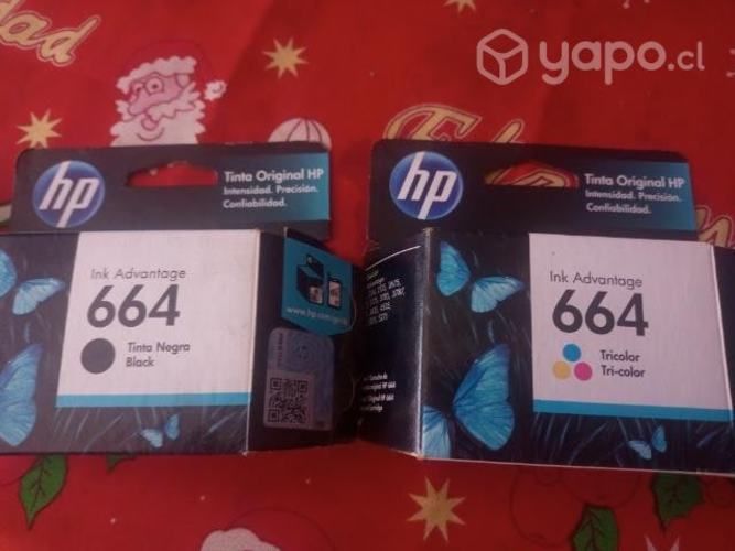 Cartuchos HP 664 Negro y Color