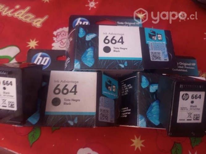 Cartuchos HP 664 Negro y Color
