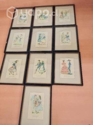 Maravillosa colección láminas enmarcadas