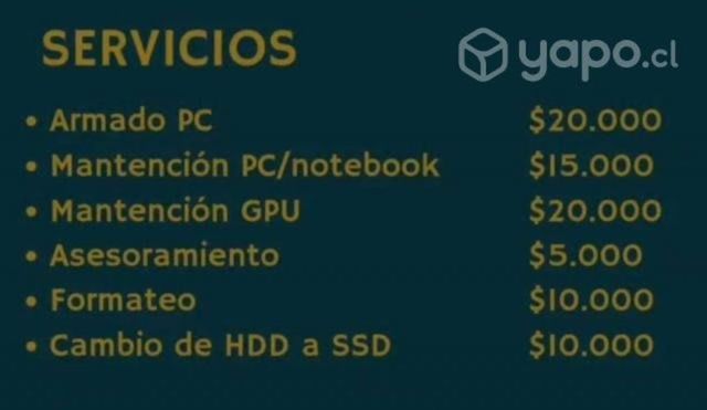 Servicio de reparación de Computación
