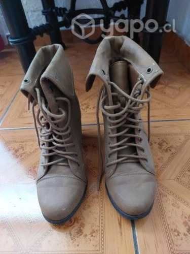 Botines café claro (37)