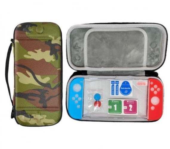 Kit funda y protector para Nintendo Switch