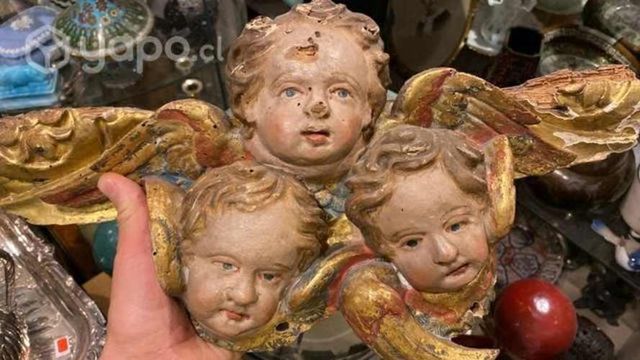 Antiguas figuras madera policromada s XVIII y XIX