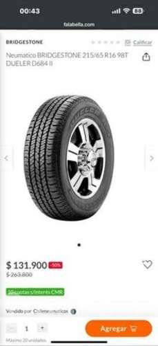 Neumático Bridgestone Dueler H/T 215/65/R16 98T