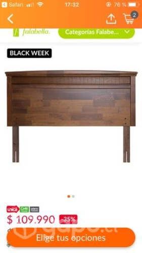 Respaldo madera 2 p.