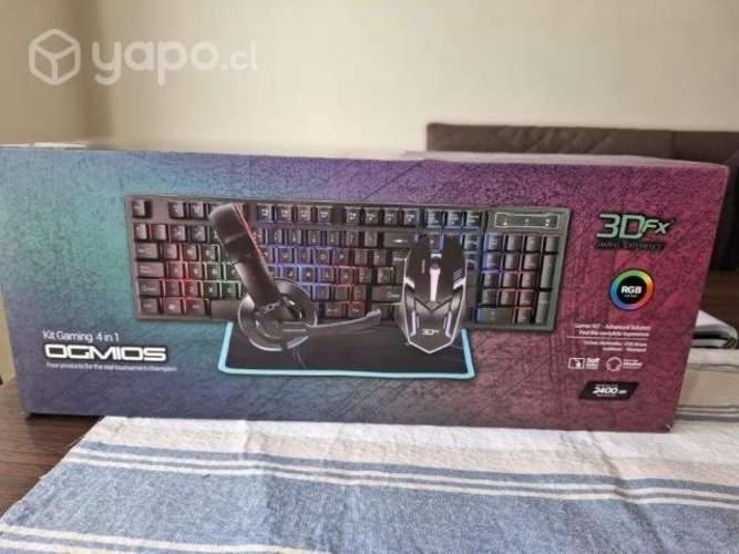 Kit Gamer 4 En 1 3dfx Teclado + Mouse + Audífonos