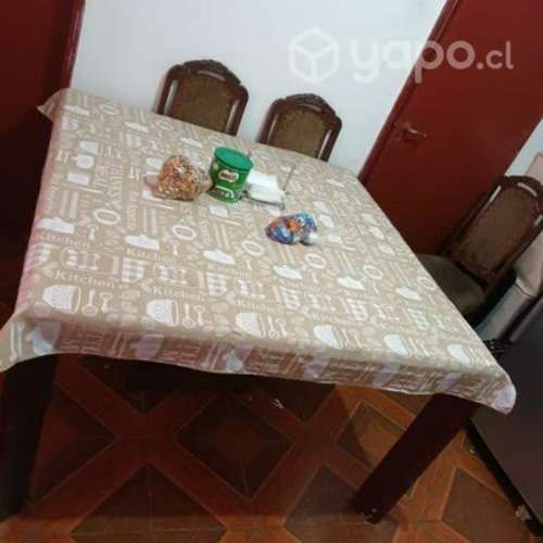 Estructura de mesa de madera de 8 sillas