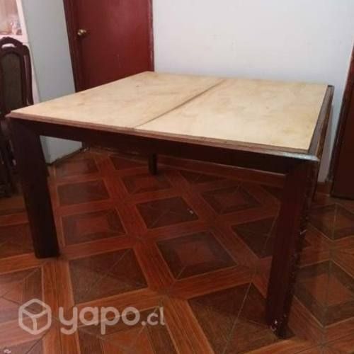 Estructura de mesa de madera de 8 sillas
