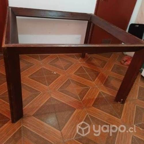 Estructura de mesa de madera de 8 sillas