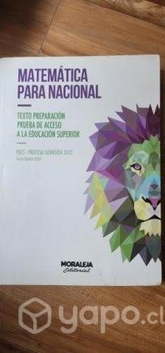 Matemática para nacional Editorial Moraleja