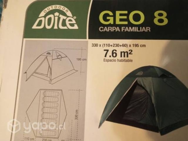 Carpa doite 8 personas