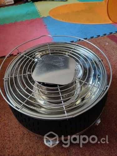 Parrilla portatil a carbón sin humo negro