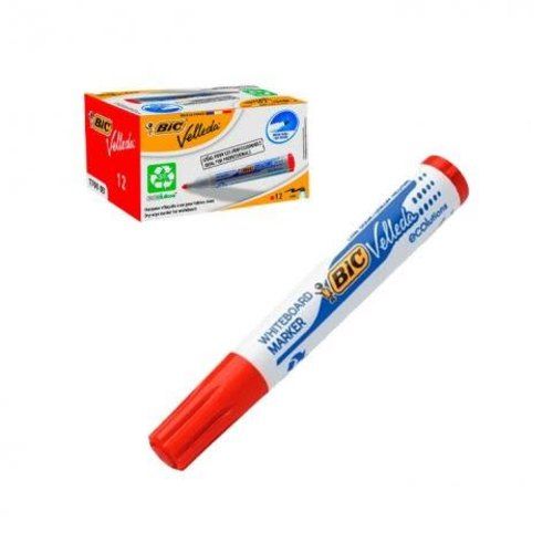 Marcador Pizarra Bic Velleda Plumon Color Rojo Set
