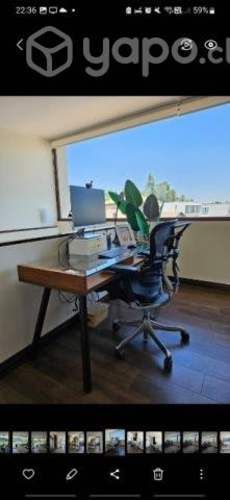 Mesa Escritorio en Madera y Vidrio - marca Medular