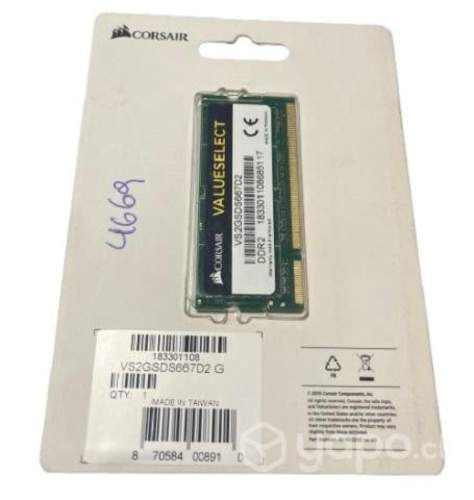 Memoria RAM Notebook SoDimm DDR2 2GB 667MHz Nueva