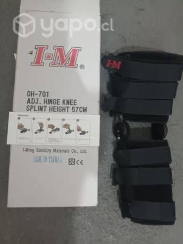 Bota larga ortopédica con velcro