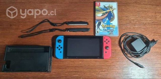 Nintendo switch neon + juego