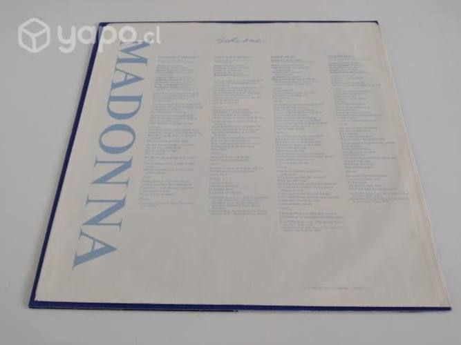 Vinilo Madonna &quot;True Blue&quot; Original 1986