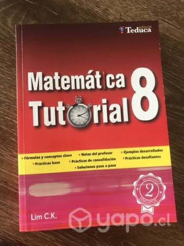 Libro TUTORIAL de matemática 8vo Lim Ck