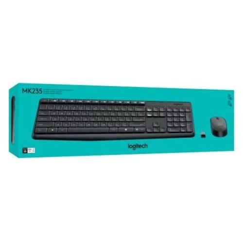 Combo Teclado y Mouse Inalambrico Logitech MK235