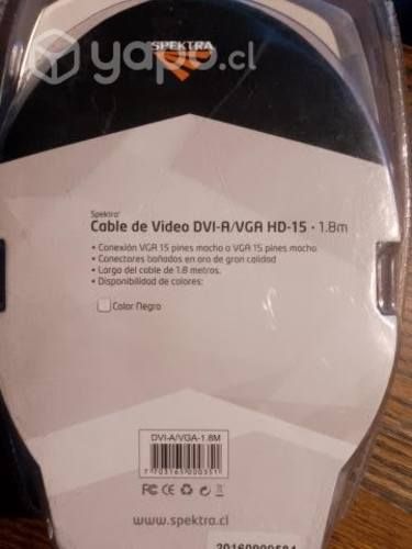Cable dvi-a vga hd-15 1.8m nuevo spektra