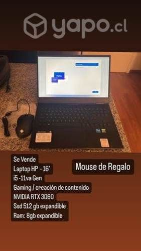 Notebook HP Omen 16 - i5 11va - Rtx 3060