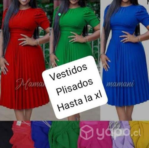 bellos vestidos plisados de algodon