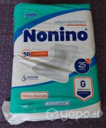 Pañal Adulto Recto Nonino Grande X 50 Unidades